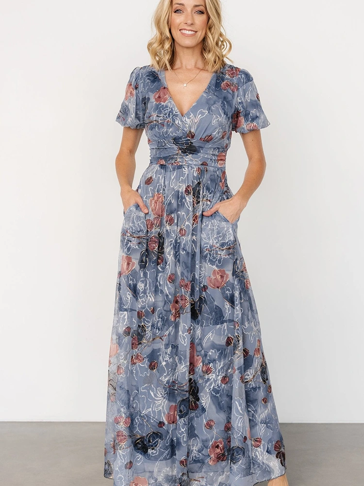 Summer Print Bohemian Long Dress